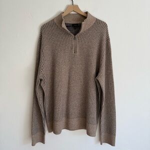 New J. CREW Merino Wool Quarter Zip Pullover Sweater